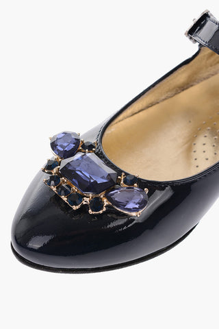 patent leather Point Toe Mary Jane ballet flats