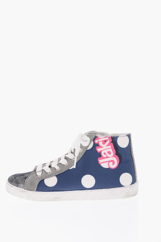 polka dots suede LOS ANGELES high top sneakers