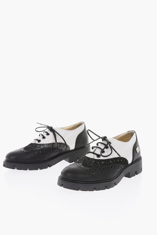 Patent leather Spectator Oxford brogues