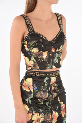 Completo Gonna e Top LITTLE FLOWER con Borchie