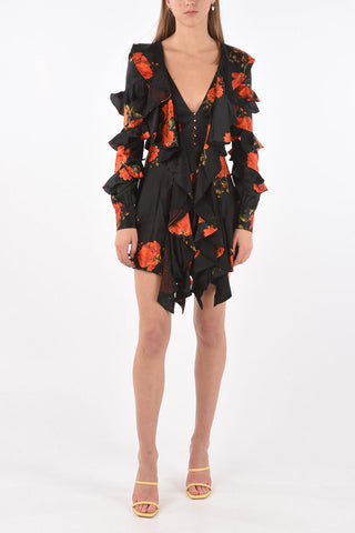 Vestito Ruffle MY FLOWER con Zip Posteriore