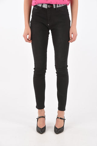 Strass Detail CRYSTAL PLEIN Slim Fit Denims