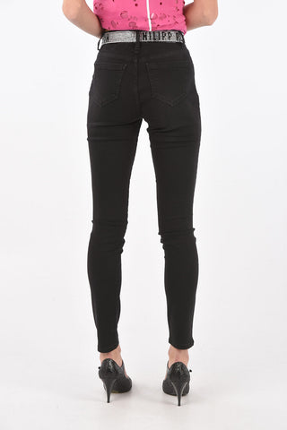 Strass Detail CRYSTAL PLEIN Slim Fit Denims