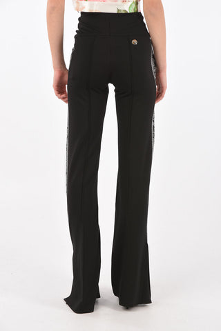 Rhinestone Embellished SHE WANTS ME Palazzo Pants