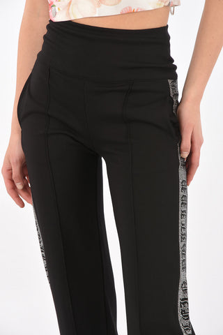Rhinestone Embellished SHE WANTS ME Palazzo Pants