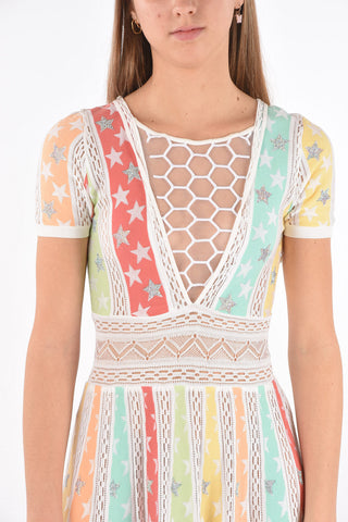 Vestito STARS Multicolore con Strass