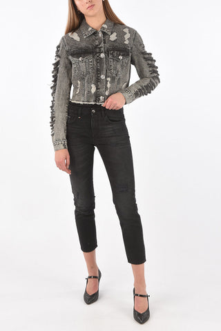 Denim DESTROY Crop Jacket