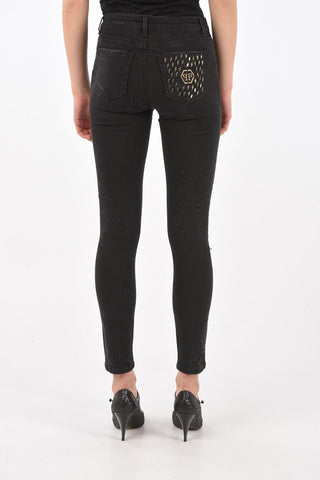 Studded Pocket GOOD MORNING GOD Denims