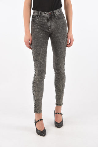 Skinny Fit RUPTURE Rhinestone Embellished Denims