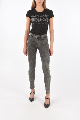 Skinny Fit RUPTURE Rhinestone Embellished Denims