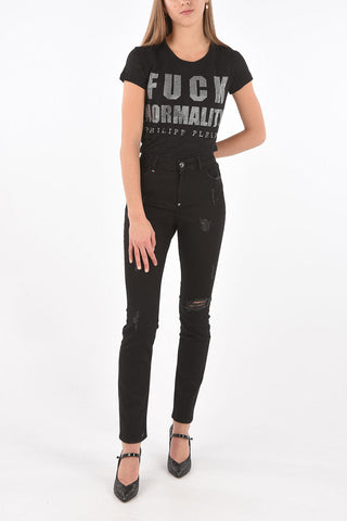 Slim Fit STATEMENT Distressed Denims