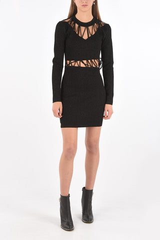 Cut-out Insert TWINE Lurex Dress
