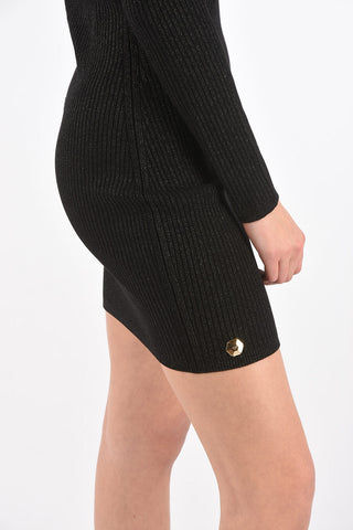 Cut-out Insert TWINE Lurex Dress