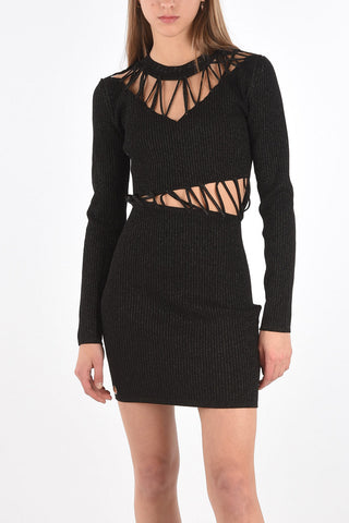 Cut-out Insert TWINE Lurex Dress