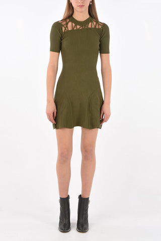 Cut-out Insert TWINE Knitted Dress