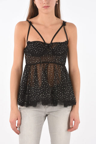 Top in Tulle FEVER con Strass