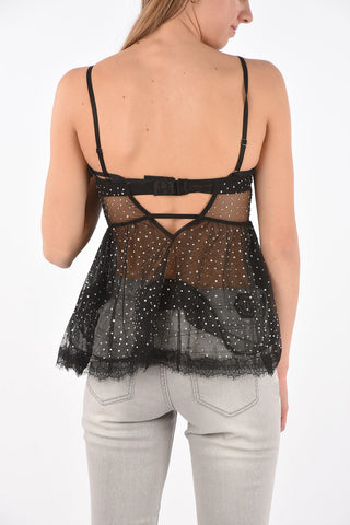 Top in Tulle FEVER con Strass