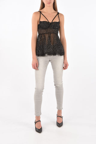 Top in Tulle FEVER con Strass