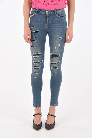 Skinny Fit THUNDER Distressed Denims