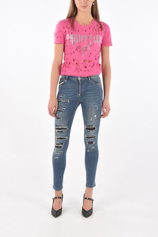 Skinny Fit THUNDER Distressed Denims