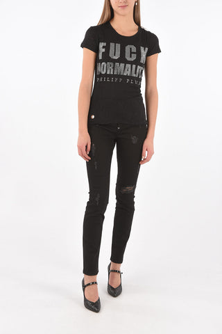 Crew Neck NORMALITY Strass T-Shirt