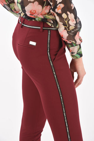 4 Pocket TO LOOK Pants with Rhinestone Embellishment