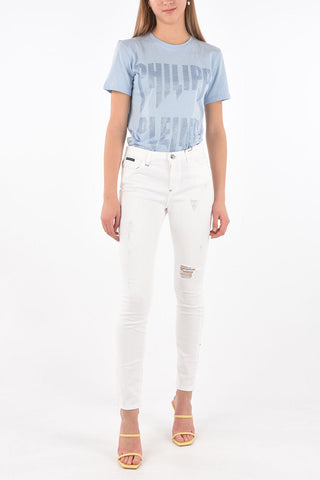 Jeans Slim Fit STATEMENT in Denim Distressed