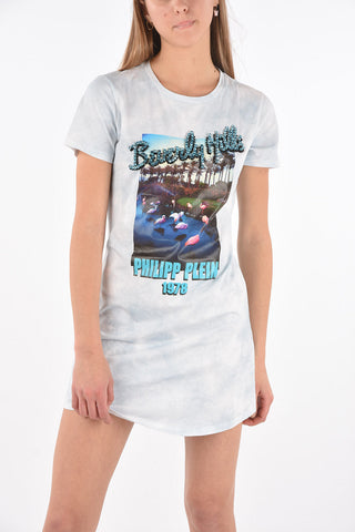 Printed BEVERLY HILLS Crystal Tee Dress