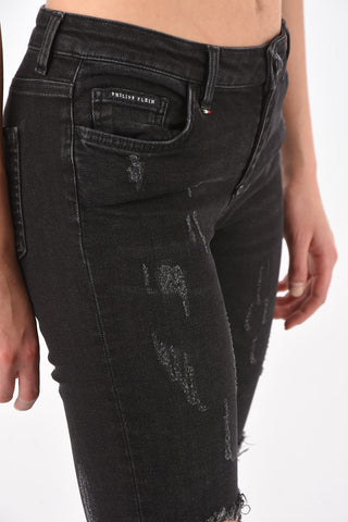 Ankle Zipped ANGEL Distressed Jeans