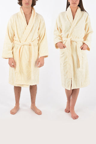 HOME solid color sponge bathrobe