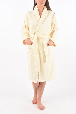 HOME solid color sponge bathrobe