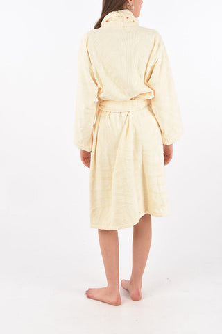 HOME solid color sponge bathrobe