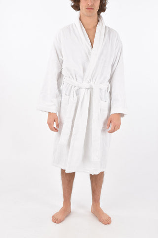 HOME solid color sponge bathrobe