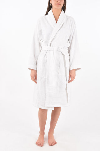 HOME solid color sponge bathrobe