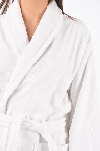 HOME solid color sponge bathrobe