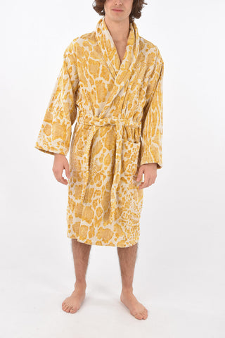 HOME animal printed sponge bathrobe