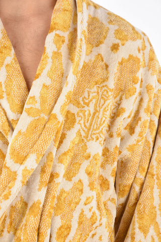 HOME animal printed sponge bathrobe