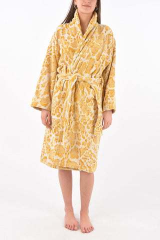 HOME animal printed sponge bathrobe