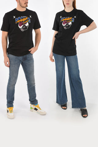 t-shirt girocollo CL-T-JUST-O1 con ricamo frontale