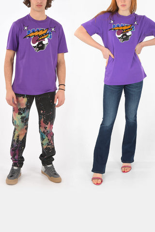 t-shirt girocollo CL-T-JUST-O1 con ricamo frontale