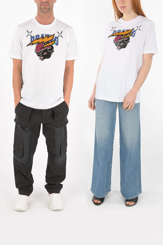 t-shirt girocollo CL-T-JUST-O1 con ricamo frontale