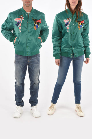 embroidered CL-J-ROSS-REV-O bomber with snap buttons
