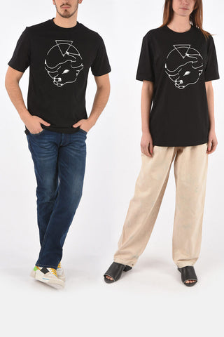 crew-neck t-shirt CL-T-JUST-O with maxi print on the front