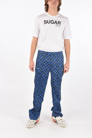 WALES BONNER tartan check track pants