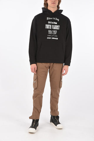 hooded RITES OF JOY sweatshirt with maxi patch pocket