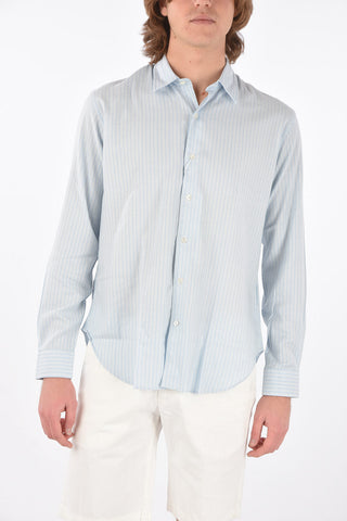Semi-sheered Awning Striped DAN Shirt 