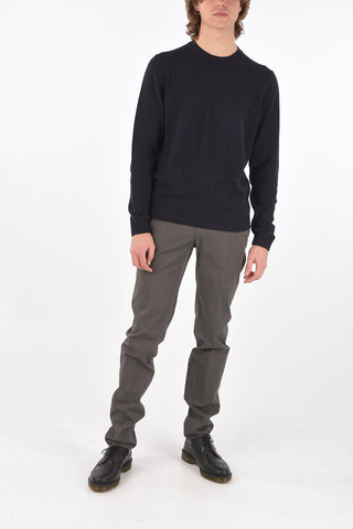 silk crew-neck sweater