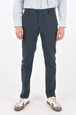pantaloni 4 tasche in cotone con passanti
