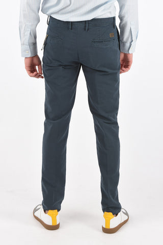 pantaloni 4 tasche in cotone con passanti