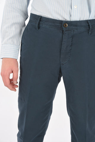 pantaloni 4 tasche in cotone con passanti